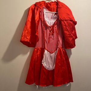 Juniors large little red riding hood Halloween costume